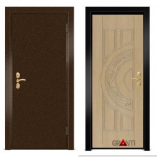 Входная металлическая Дверь МДФ - м 33.5 для загородного дома