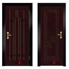 Входная металлическая дверь Венге 1.4 - цвет темный Венге