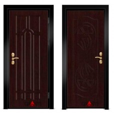 Входная металлическая дверь Венге 1.38 - цвет темный Венге