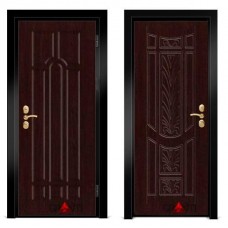 Входная металлическая дверь Венге 1.36 - цвет темный Венге