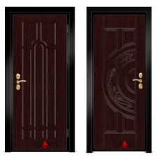 Входная металлическая дверь Венге 1.35 - цвет темный Венге