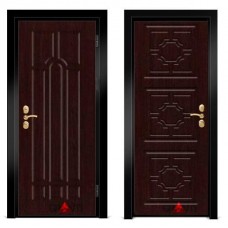 Входная металлическая дверь Венге 1.33 - цвет темный Венге