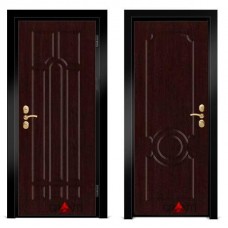 Входная металлическая дверь Венге 1.7 - цвет темный Венге