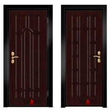 Входная металлическая дверь Венге 1.44 - цвет темный Венге