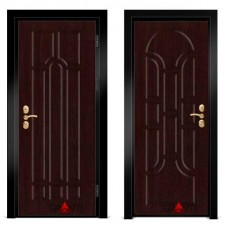 Входная металлическая дверь Венге 1.43 - цвет темный Венге