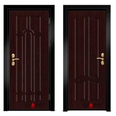 Входная металлическая дверь Венге 1.41 - цвет темный Венге