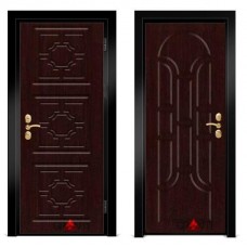 Входная металлическая дверь Венге 1 - цвет темный Венге