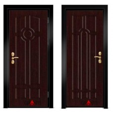 Входная металлическая дверь Венге 1.31 - цвет темный Венге