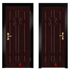 Входная металлическая дверь Венге 1.30 - цвет темный Венге