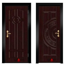 Входная металлическая дверь Венге 1.17 - цвет темный Венге