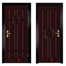 Входная металлическая дверь Венге 1.3 - цвет темный Венге