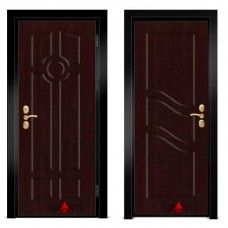 Входная металлическая дверь Венге 1.28 - цвет темный Венге