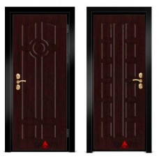 Входная металлическая дверь Венге 1.27 - цвет темный Венге
