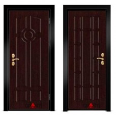 Входная металлическая дверь Венге 1.26 - цвет темный Венге