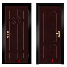 Входная металлическая дверь Венге 1.24 - цвет темный Венге