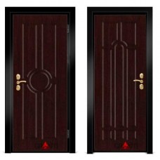 Входная металлическая дверь Венге 1.12 - цвет темный Венге