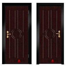 Входная металлическая дверь Венге 1.10 - цвет темный Венге